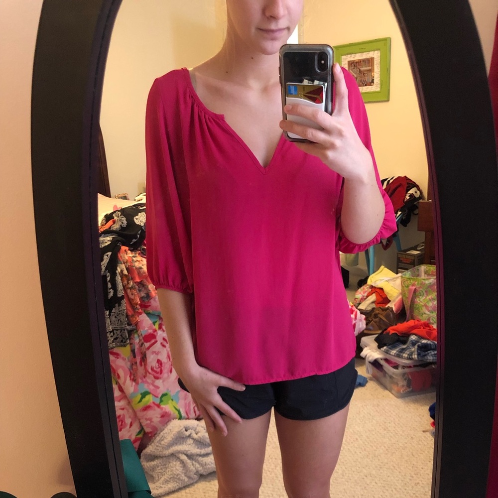 Pink blouse